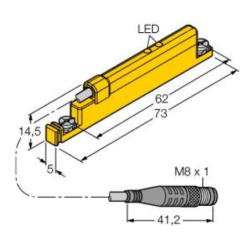 Linear Position Sensor, For Analog Monitoring of Pneumatic Cylinders