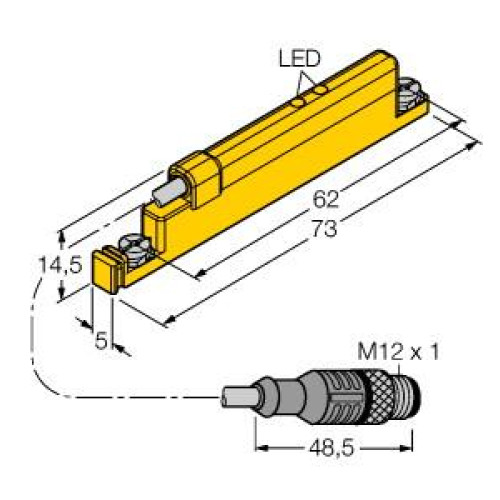 Linear Position Sensor, For Analog Monitoring of Pneumatic Cylinders
