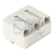 THR female header, angled, Pin spacing 7.5 mm, light gray