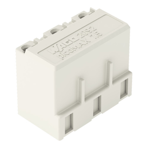 THR female header, straight, Pin spacing 7.5 mm, light gray