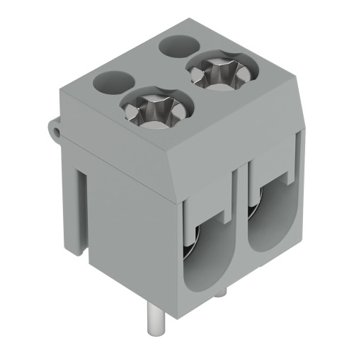 PCB terminal block, 2.5 mm&sup2;, Pin spacing 5 mm, gray