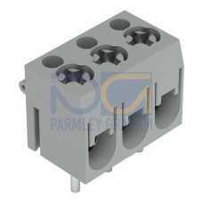 PCB terminal block, 2.5 mm&sup2;, Pin spacing 5 mm, gray