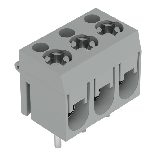 PCB terminal block, 2.5 mm&sup2;, Pin spacing 5 mm, gray