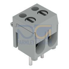 PCB terminal block, 2.5 mm&sup2;, Pin spacing 5.08 mm, gray
