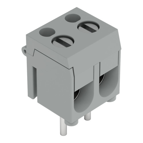 PCB terminal block, 2.5 mm&sup2;, Pin spacing 5.08 mm, gray