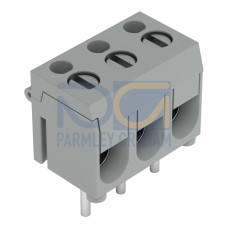 PCB terminal block, 2.5 mm&sup2;, Pin spacing 5.08 mm, gray