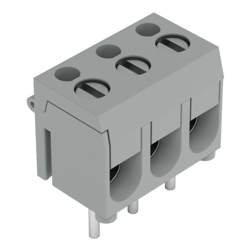 PCB terminal block, 2.5 mm&sup2;, Pin spacing 5.08 mm, gray