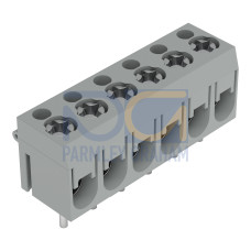 PCB terminal block, 2.5 mm&sup2;, Pin spacing 5 mm, gray