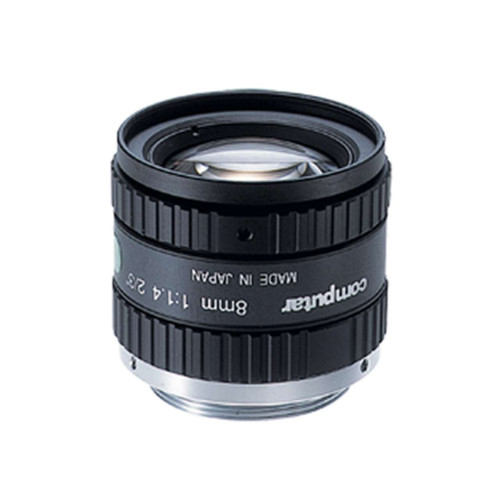 Megapixel C-Mount 8 Lens, with Focus & Aperture Lock, Imager Size: 2/3 in - Metal Housing, Computar