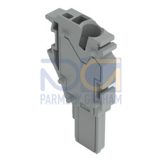 End module for 1-conductor female connector, Push-in CAGE CLAMP&reg;, 4 mm&sup2;, gray
