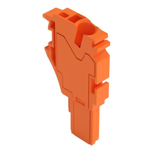 Start module for 1-conductor female connector, Push-in CAGE CLAMP&reg;, 4 mm&sup2;, orange