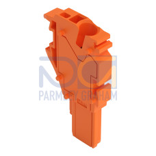 Center module for 1-conductor female connector, Push-in CAGE CLAMP&reg;, 4 mm&sup2;, orange
