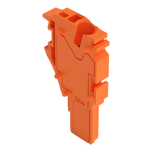 Center module for 1-conductor female connector, Push-in CAGE CLAMP&reg;, 4 mm&sup2;, orange