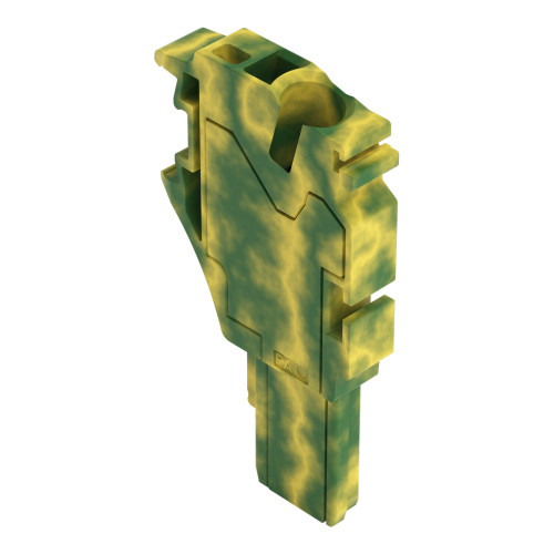 Start module for 1-conductor female connector, Push-in CAGE CLAMP&reg;, 4 mm&sup2;, green-yellow