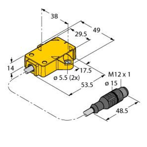 Inductive Angle Sensor, With Analog Output For Use in Vehicle Board Nets, Premiu