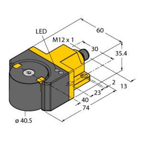 Inductive Angle Sensor, With Analog Output, Premium Line, Operating voltage