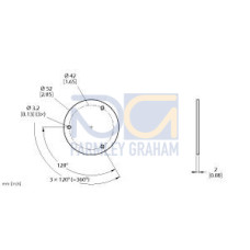 Accessories, Shield Plate, For Encoders RI-QR24
