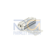 1-conductor female connector, CAGE CLAMP&reg;, 1.5 mm&sup2;, light gray