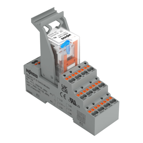 Relay module, 12 VDC; 4 changeover contacts, 5 A