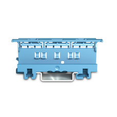 Mounting carrier, 221 Series - 4 mm, for DIN-35 rail mounting/screw mounting, blue