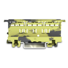 Mounting carrier, 221 Series - 4 mm, for DIN-35 rail mounting/screw mounting, dark gray-yellow