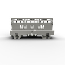 Mounting carrier, for Ex applications, 221 Series - 6 mm, for DIN-35 rail mounting/screw mounting, l