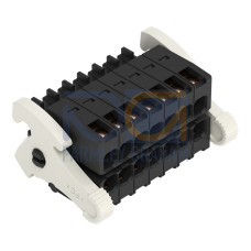 1-conductor female connector, 2-row, CAGE CLAMP&reg;, 1.5 mm&sup2;, black