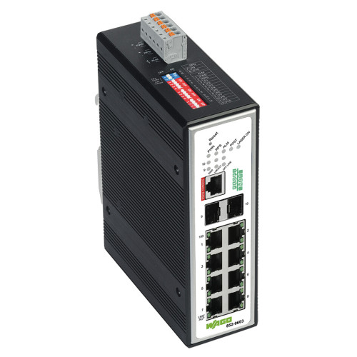 Industrial Managed Switch, 8-port 100Base-TX, 2-Slot 1000BASE-SX/LX