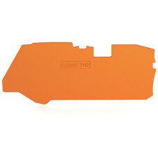 End and intermediate plate, 1 mm thick, orange