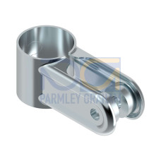 Bracket: Heavy-Duty 2-part Bracket, Mounts to 28 Diameter Pipe, Cold-rolled Steel with Zinc Finish, Requires SMBPVA..C for Mounting