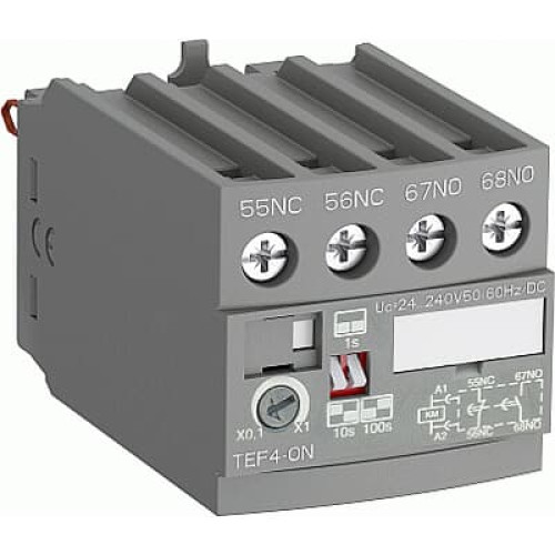 Electronic Timers for AF09 to AF38 (front mounting), 0.1 to 100 sec