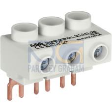 S1-M1-25 3-phase power infeed block Flat, for MS116 / MS132, 25mm2