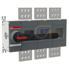 3-pole, front operated, base mounted switch-diconnector with black direct mount handle, terminal bolt kit included