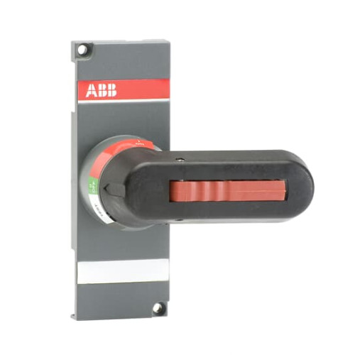 Indication Test-OFF-ON/Test-O-I. Padlockable with three padlocks in OFF-position. Includes shaft and mechanism cover.