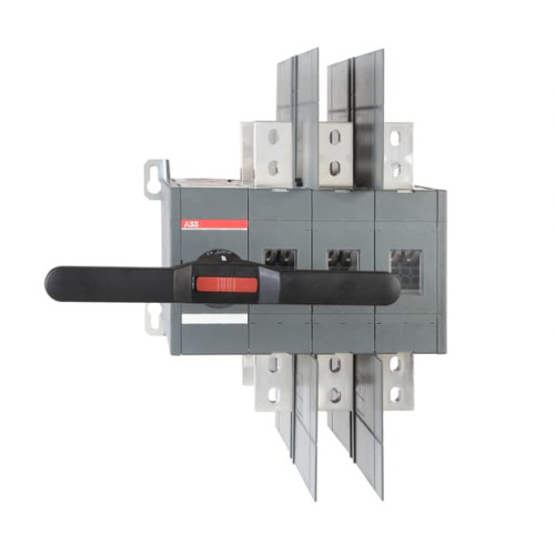 [The change-over switches include a black handle IP65][see the table below, Nema type 1, 3R, 12, a shaft and a bolt set for the cable connection and a set of phase separators.]