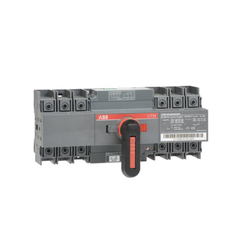 Including a handle for manual operation, bolt kit with nut and washers for all terminals and male connectors for control circuits. Types OTM630...2500E_ include a storage clip for the handle and spare