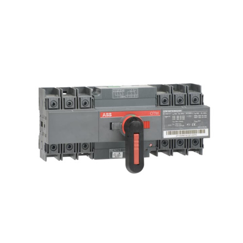 Including a handle for manual operation, bolt kit with nut and washers for all terminals and male connectors for control circuits. Types OTM630...2500E_ include a storage clip for the handle and spare