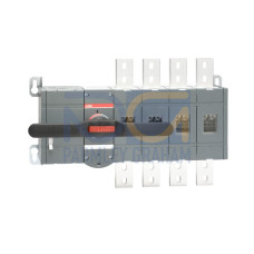 4-pole, motor operated, base mounted switch-diconnector with handle for manual operation, terminal bolt kit, handle and spare fuse storage clip and male connector for control circuit