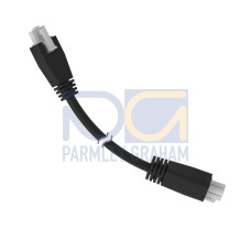 Cordset: Double Ended Molex, 3-pin Straight Female, 4-pin Straight Female, 0.31 m 3x18 Black PVC Jacket, PVC Black
