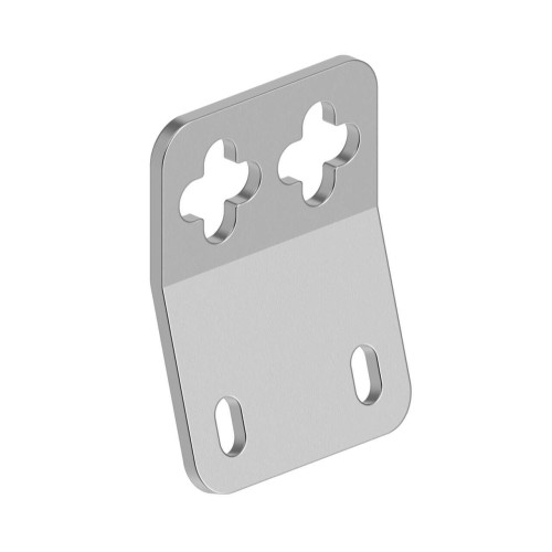 Bracket: 15 Degree Offset, 12-gauge stainless steel 15 degree offset bracket, Used with R55 Color Mark sensors