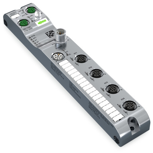 8-channel digital input/output, Profinet, DC 24 V / 2.0 A, 4xM12 connection, SlimLine
