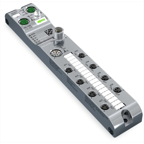 8-channel digital input/output, Profinet, DC 24 V / 2.0 A, 8xM8 connection, SlimLine