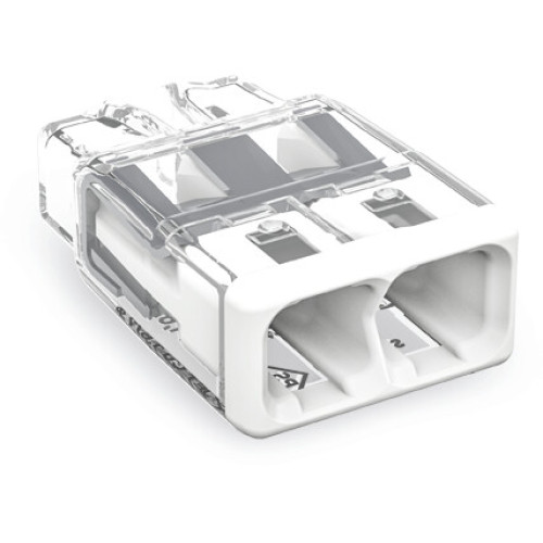 2 WAY 4mm&sup2; PUSH WIRE&reg; splicing connector