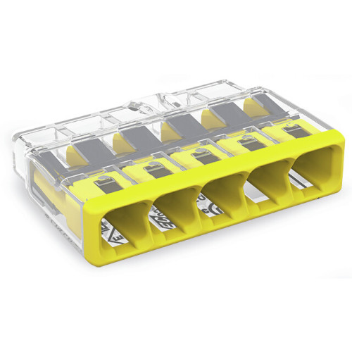 5 WAY 4mm&sup2; PUSH WIRE&reg; splicing connector