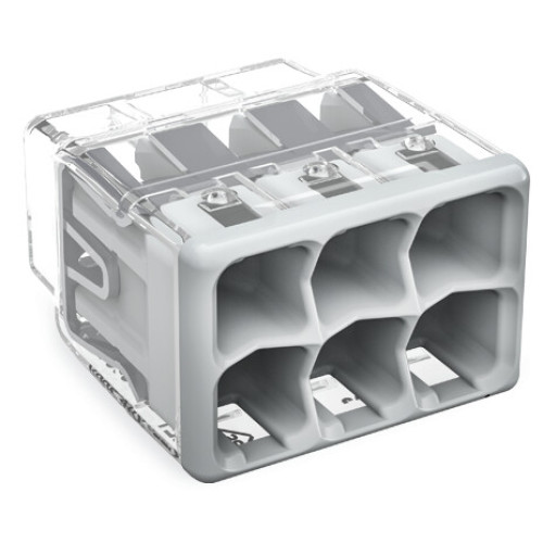 6 WAY 4mm&sup2; PUSH WIRE&reg; splicing connector
