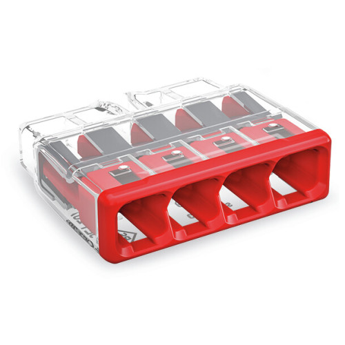 4 WAY 4mm&sup2; PUSH WIRE&reg; splicing connector