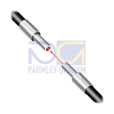 Opposed Mode Individual Glass Fiber 36 long, 0.125 dia. Bundle, PVC Sheath, Ferruled sensing tip 0.5 long