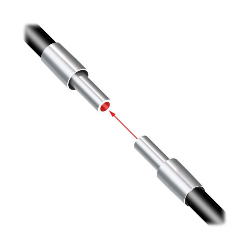 Opposed Mode Individual Glass Fiber 36 long, 0.125 dia. Bundle, PVC Sheath, Ferruled sensing tip 0.5 long