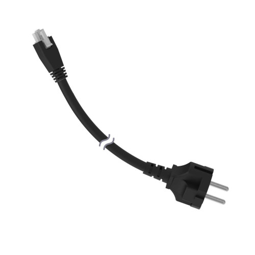 Cordset: Double Ended Molex to AC Plug, 3-pin Straight Female, 3-pin Straight Male, 1.83 m 3x18 Black PVC Jacket, PVC Black