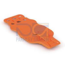 center locking with strain relief, for female and male connectors, 20.2 mm wide, orange